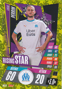 Lucas Perrin Olympique Marseille 2020/21 Topps Match Attax CL Rising Stars #RS14